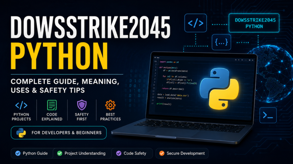 Dowsstrike2045 Python: Meaning, Uses, Safety, and What You Should Know